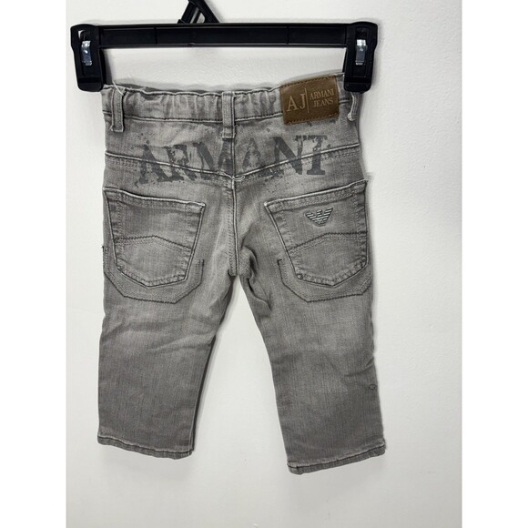Armani Junior Kids Baby Boys  Denim Gray Jeans Sz 2A - Picture 9 of 15